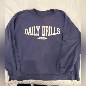 Daily Drills Navy Sweatshirt